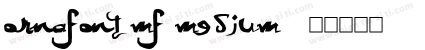 Ornafont MF Medium字体转换